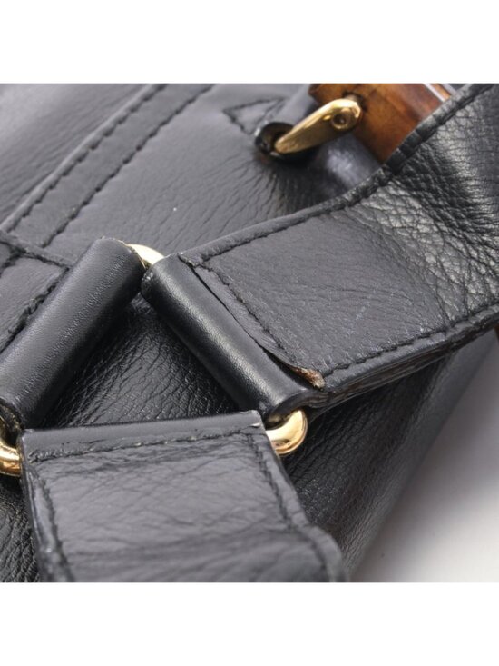 Gucci Backpack Bamboo 003 Black Leather main image 6